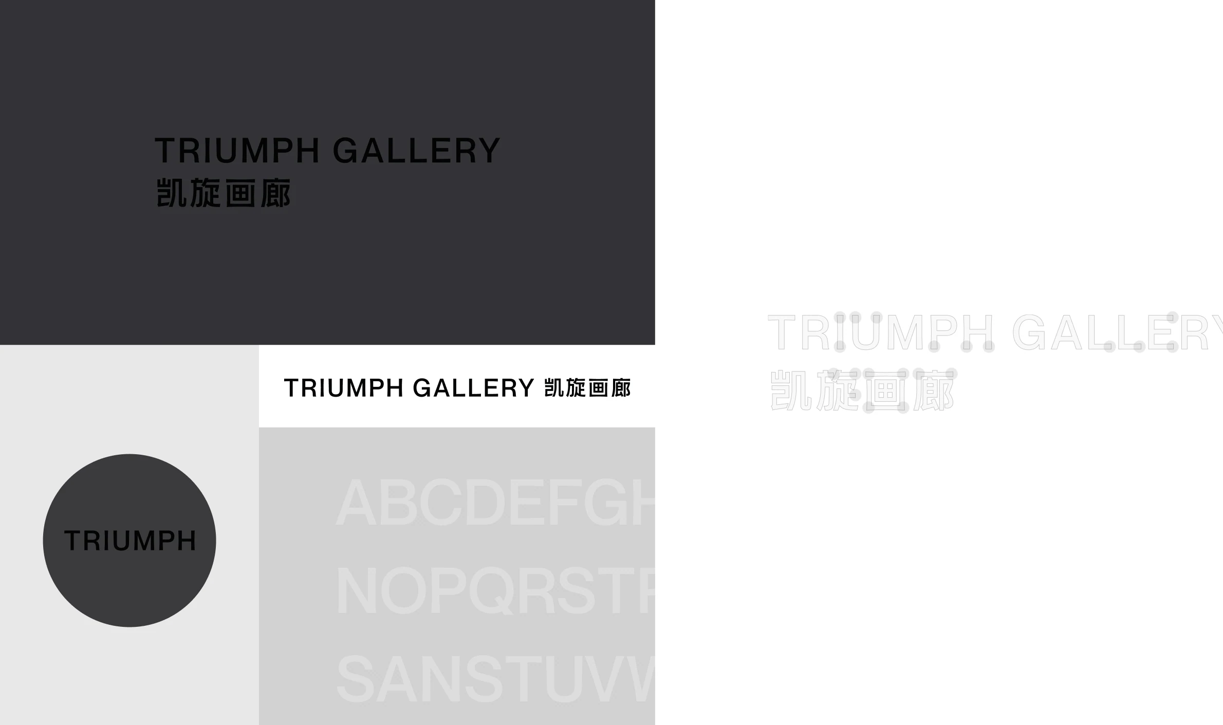 Trumph Gallery visual identity