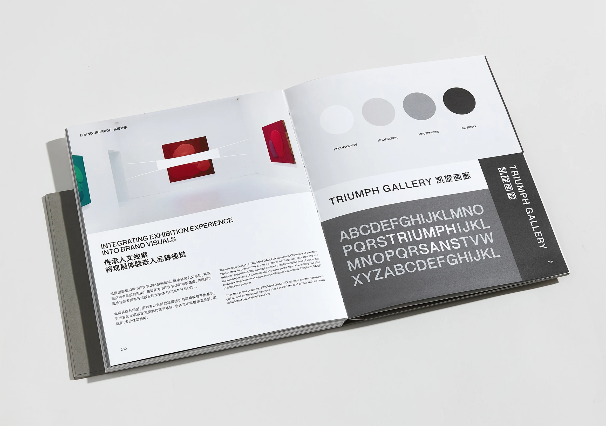 Trumph Gallery visual identity
