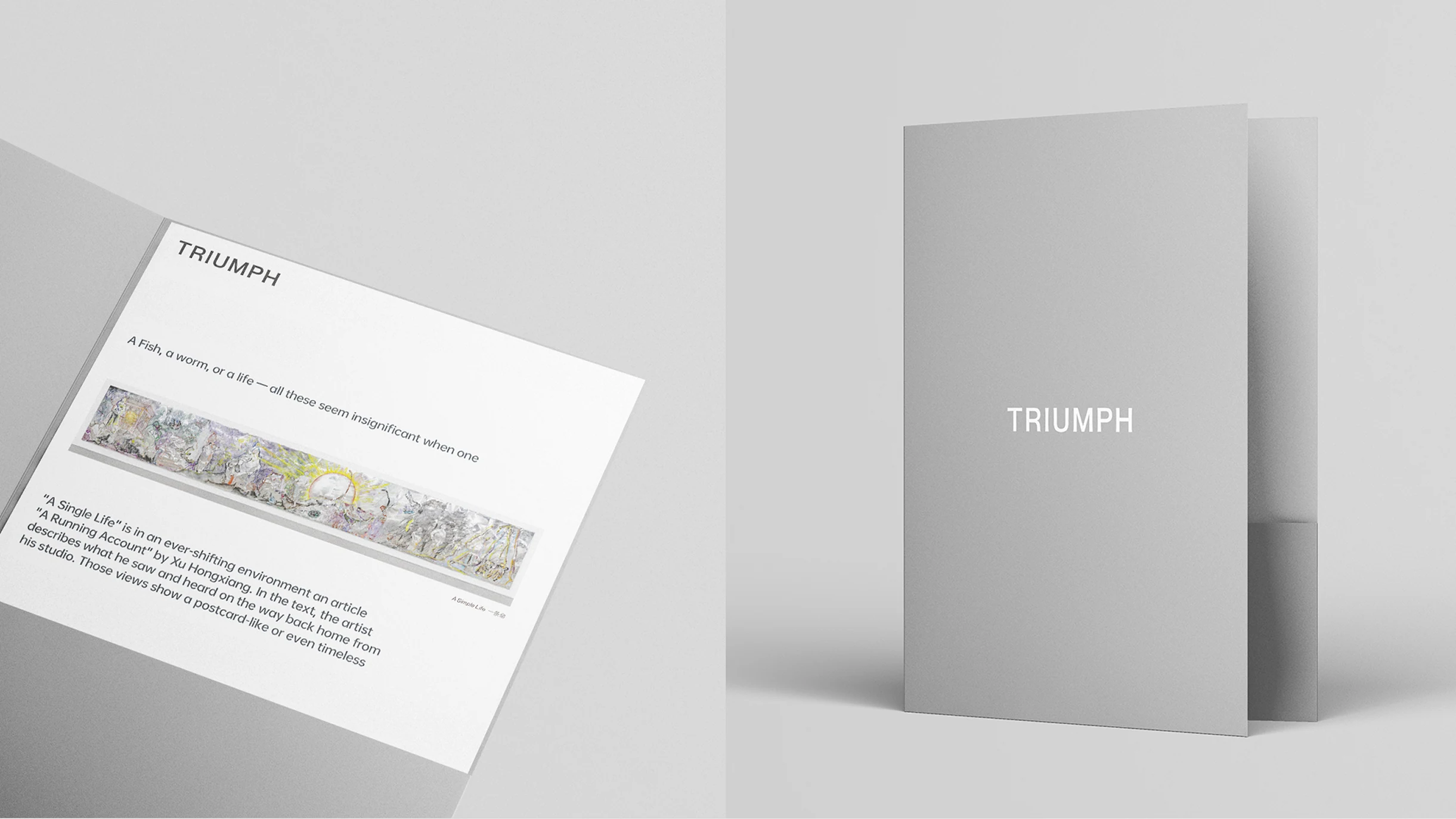 Trumph Gallery visual identity